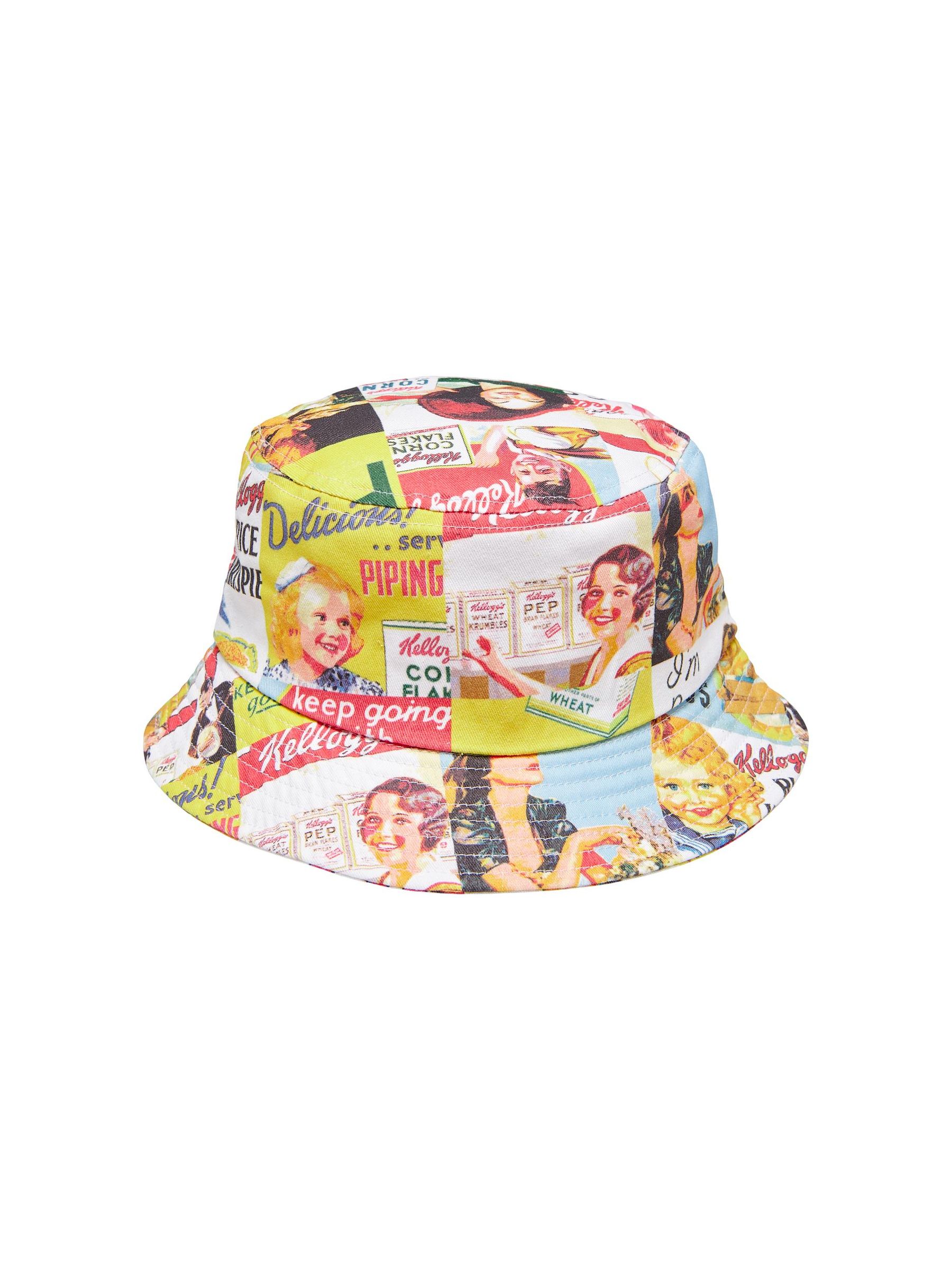Only & Sons ONLY & SONS Hut Print Design Sommer Bucket Hat – Gelb, Bild 1