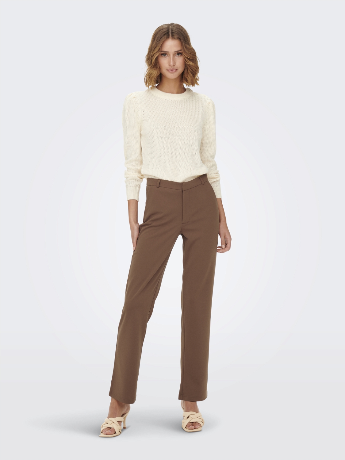 JDY_Noos2022_4048309_15266403_5.jpg Komfortable Stoffhose Mid Waist Elegante Chino Business Pants