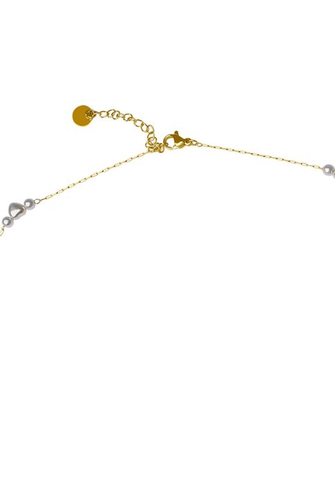 Anely ANELY Halskette Choker Halskette Modeschmuck aus Edelstahl – Gold, Bild 4