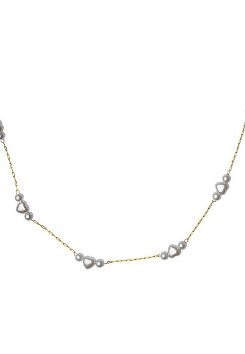 Anely ANELY Halskette Choker Halskette Modeschmuck aus Edelstahl – Gold, Bild 3