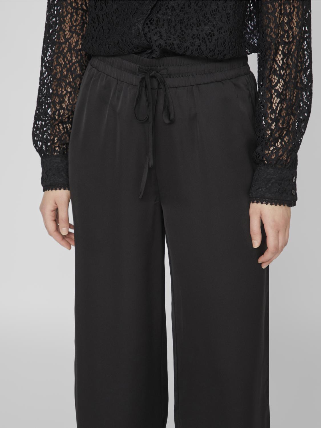 VILA_NOOS2024_4374060_14089691_6.jpg Stoff Hose mit Verstellbarem Bund Palazzo Style
