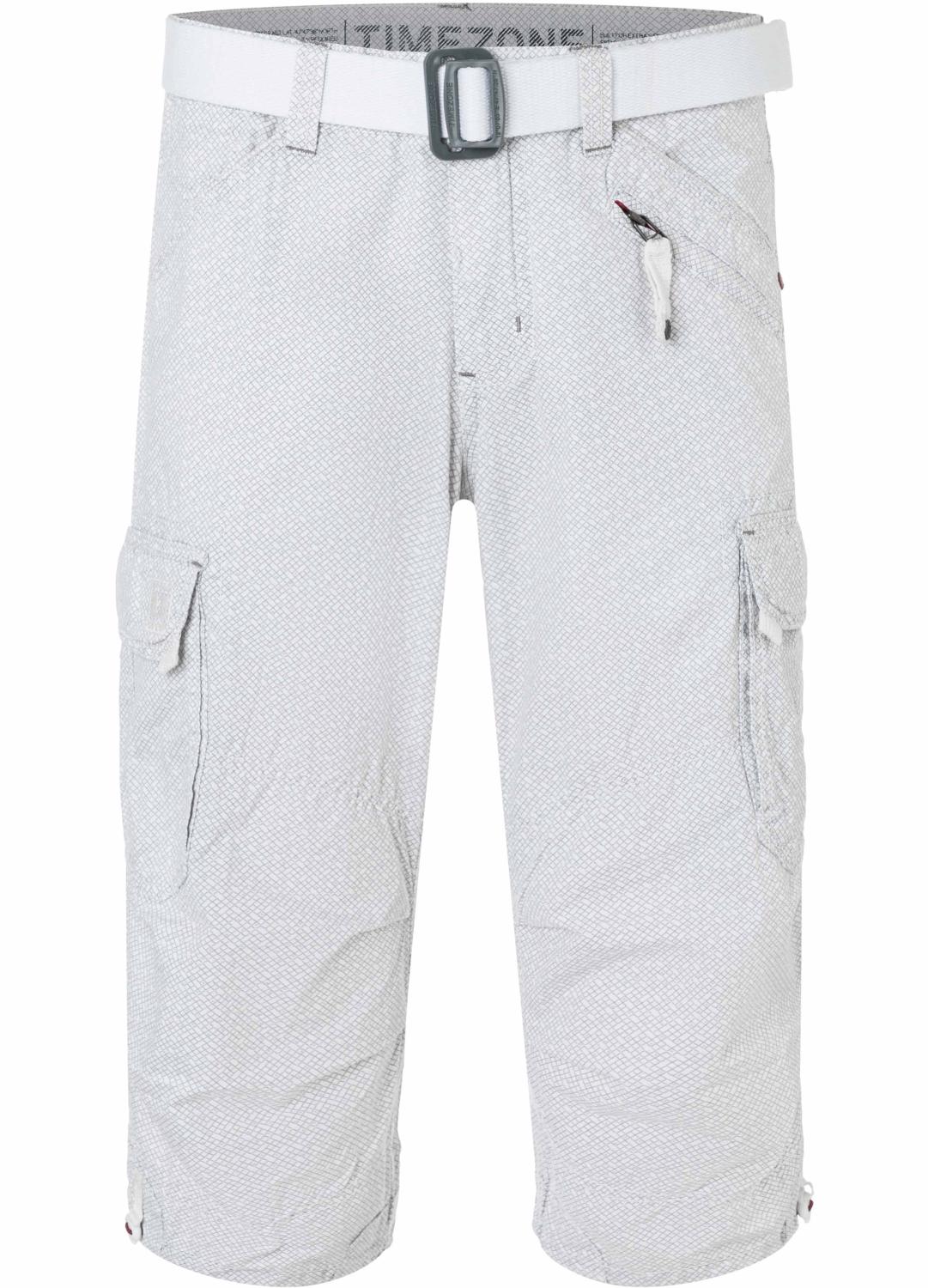 Timezone Timezone Shorts 3/4 Cargo Hose loose fit Mid Waist Pants – Hellgrau, Bild 1