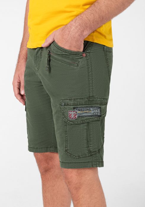Timezone Timezone Shorts Kurze Cargo Hose Regular Mid Waist Pants – Grün, Bild 4