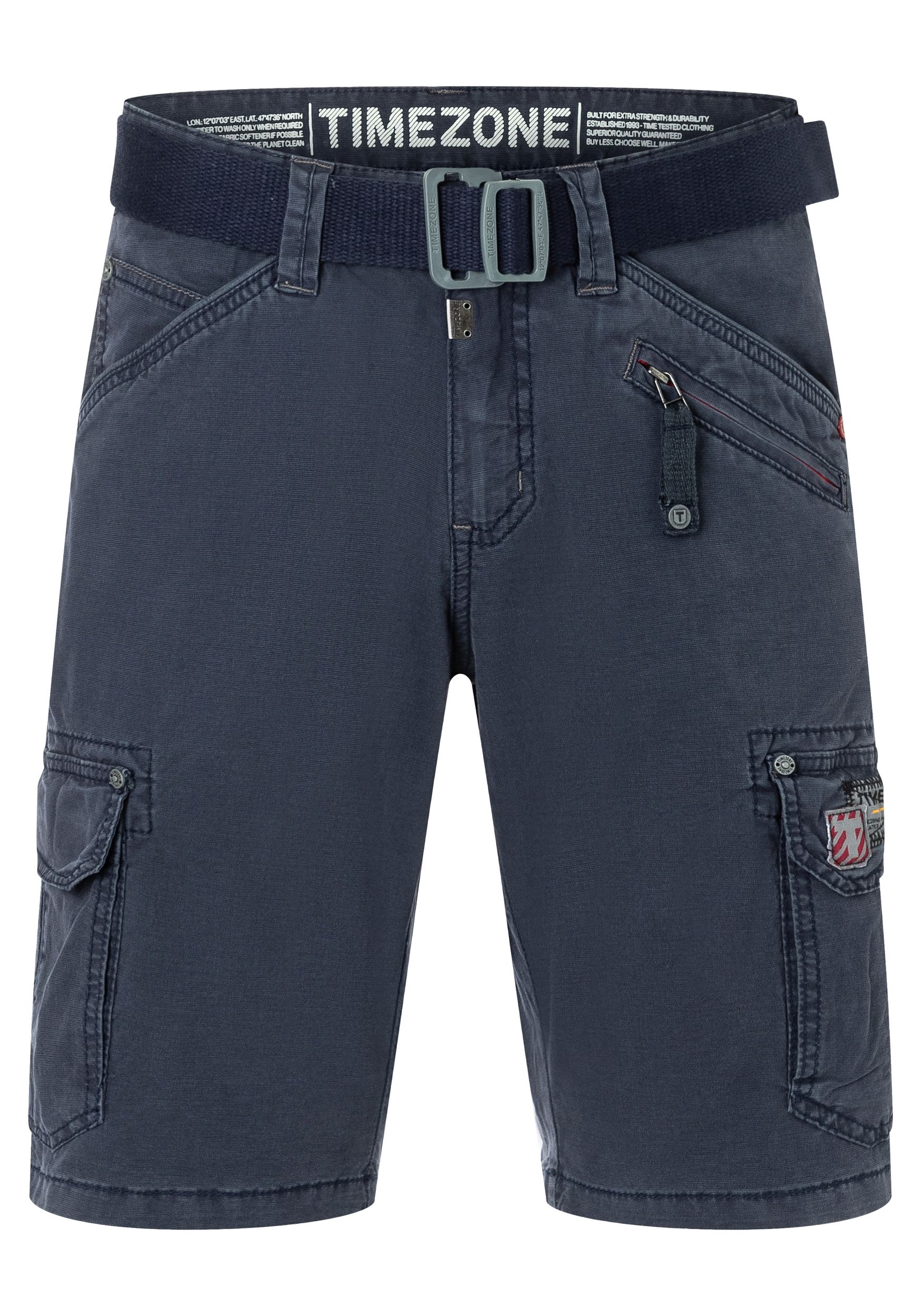 Timezone Timezone Shorts Kurze Cargo Hose Regular Mid Waist Pants – Blau, Bild 1