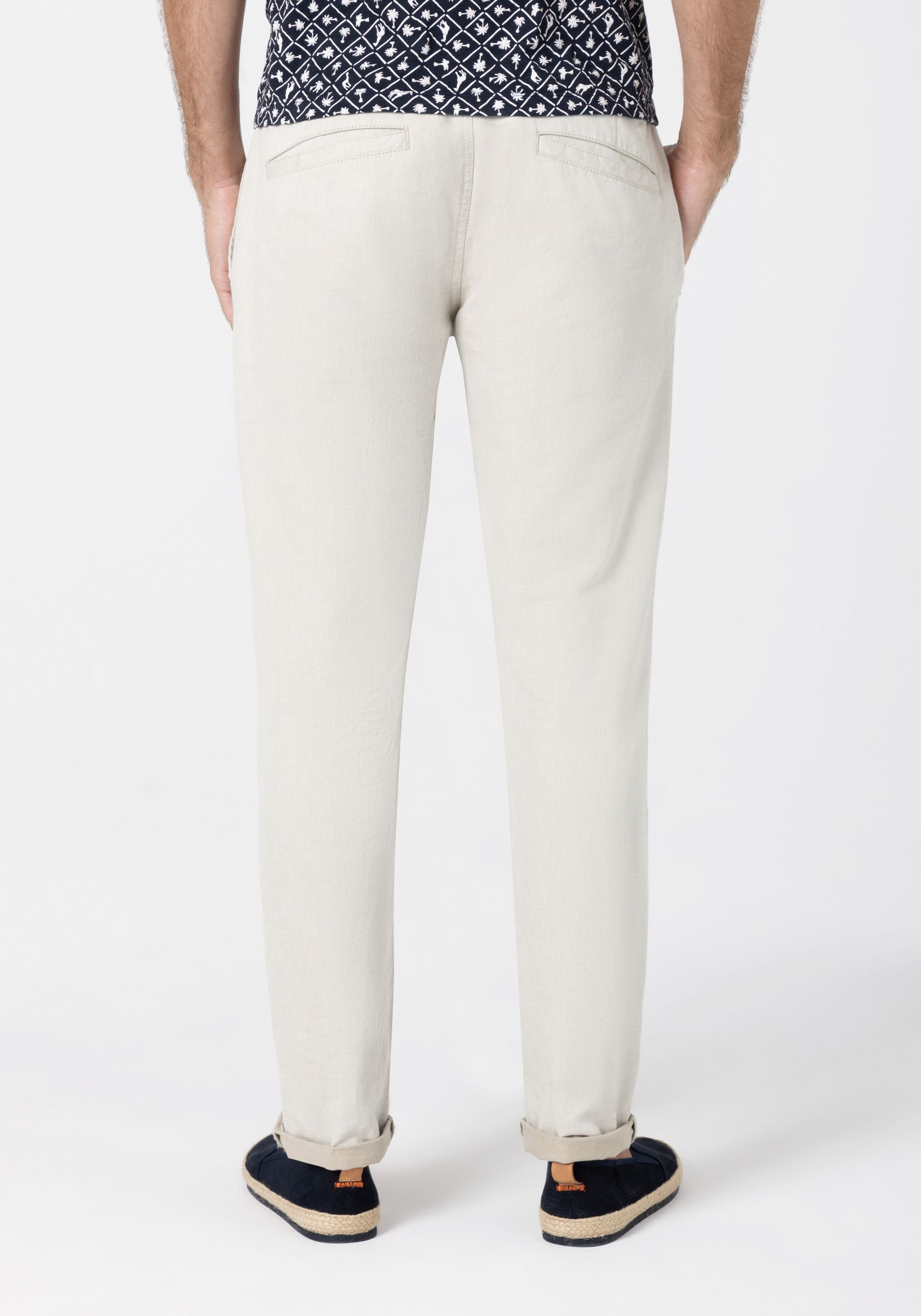 TIMEZONE-Gmb_241_2036_26-10078-00-1170_4.jpg Chino Stoff Hose Leinen Denim Jogger Pants mit Tunnelzug