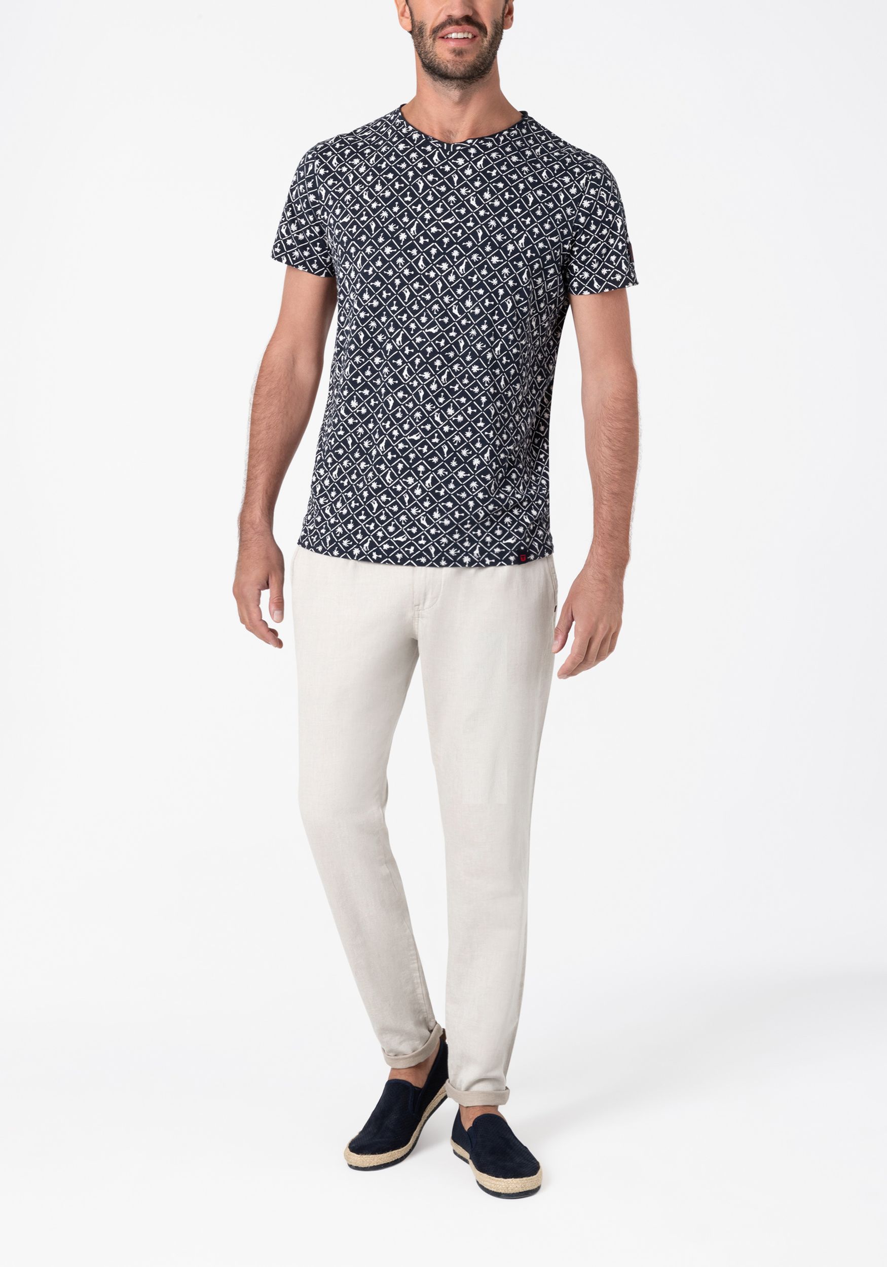 TIMEZONE-Gmb_241_2036_26-10078-00-1170_6.jpg Chino Stoff Hose Leinen Denim Jogger Pants mit Tunnelzug