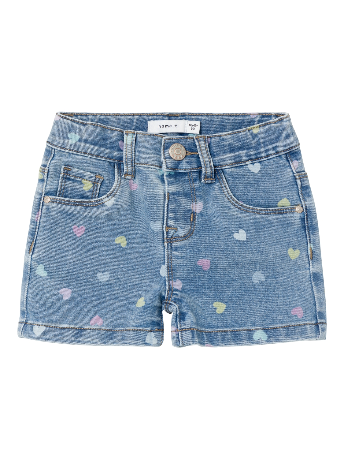 NAME-IT_NOOS2024_4429248_13227372.jpg Shorts Denim Slim Fit Allover Print, Girls Shorts