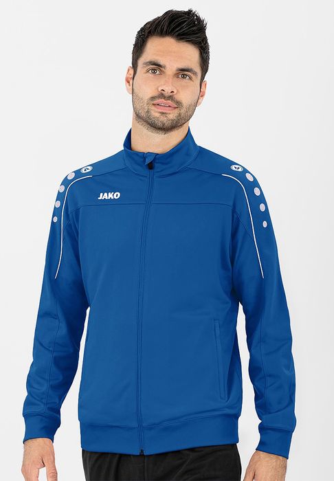 JAKO Trainingsjacke mit Reißverschlusstaschen, Farbe: Blau-2