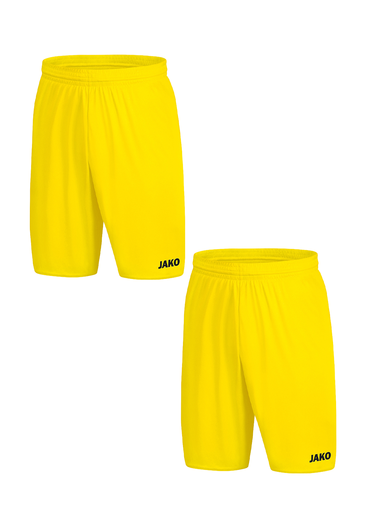Jako JAKO Kurze Sporthose 2er-Set Shorts Elastisch Kordelzug – Gelb, Bild 1