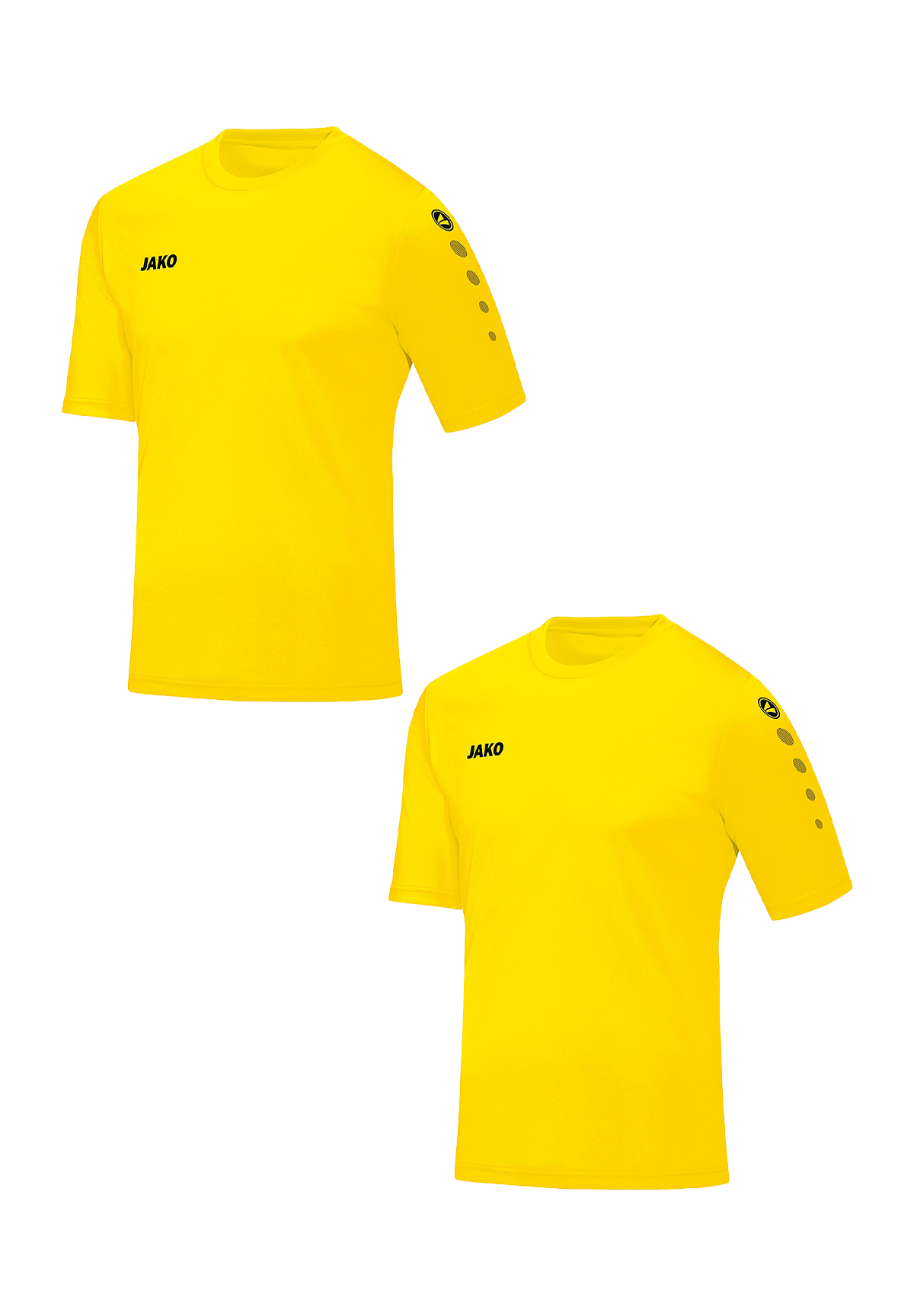 Jako JAKO Trikot 2er-Set Kurzarm Rundhals Moderne Uni-Optik – Gelb, Bild 1