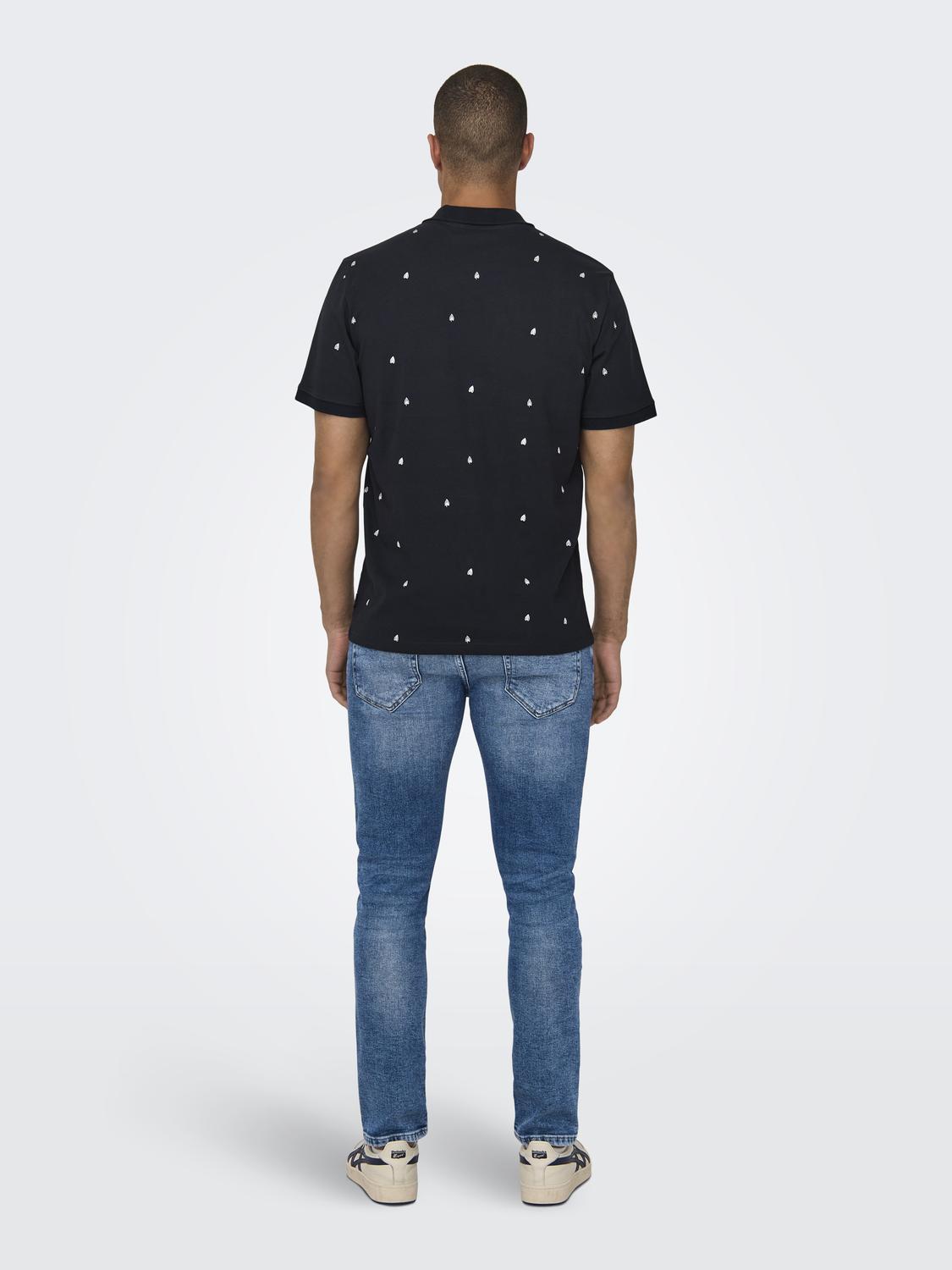 Poloshirt aus Baumwolle Klassisches Kurzarm Polohemd Poloshirt aus Baumwolle Klassisches Kurzarm Polohemd