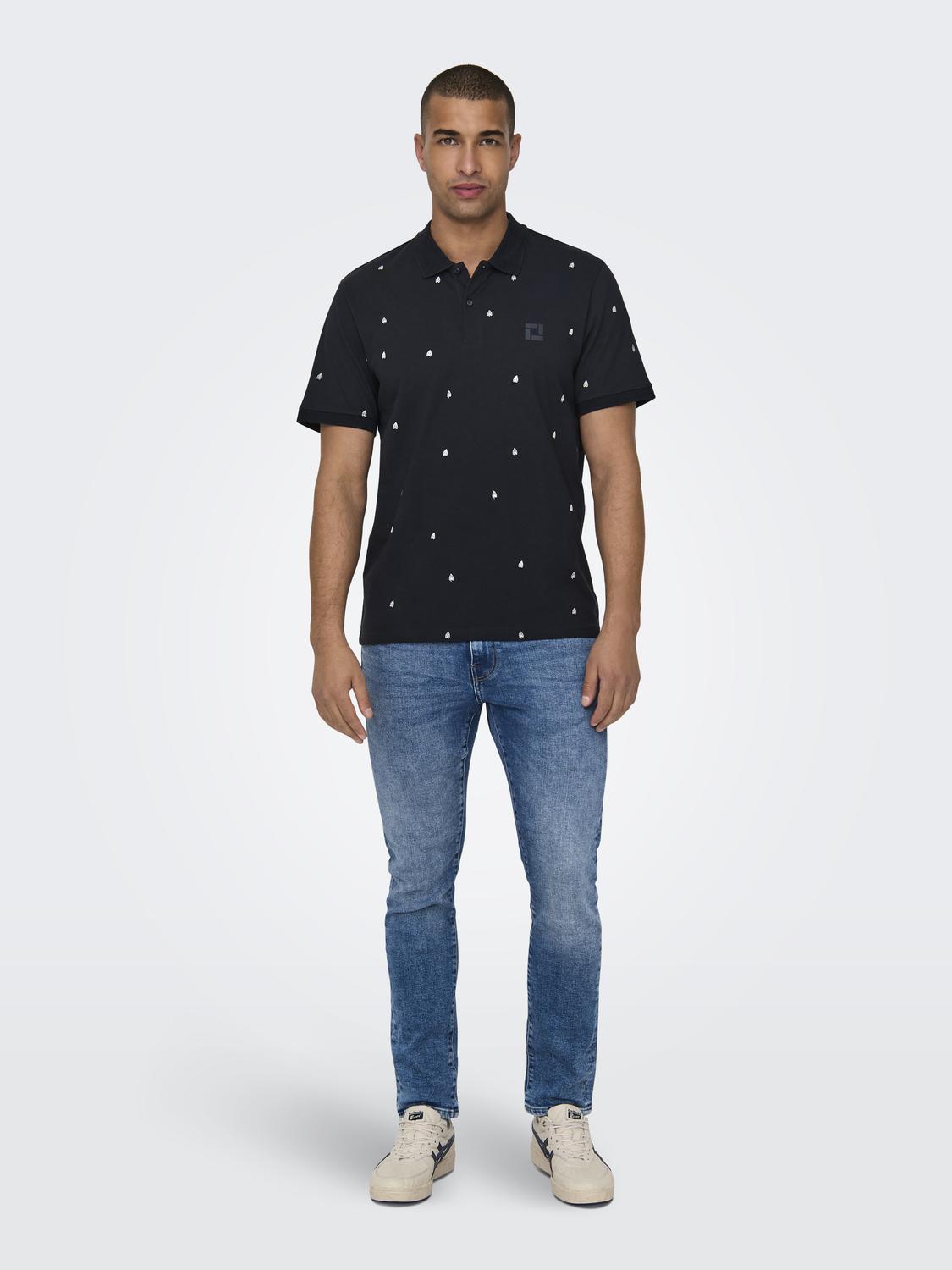Poloshirt aus Baumwolle Klassisches Kurzarm Polohemd Poloshirt aus Baumwolle Klassisches Kurzarm Polohemd