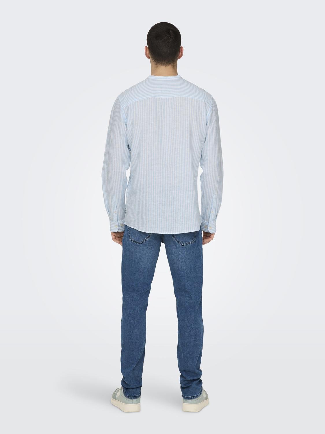 ONLY&SONS_SpringSummer2023_4496982_22026602_5.jpg Leichtes Leinen Hemd Langarm Slim Fit