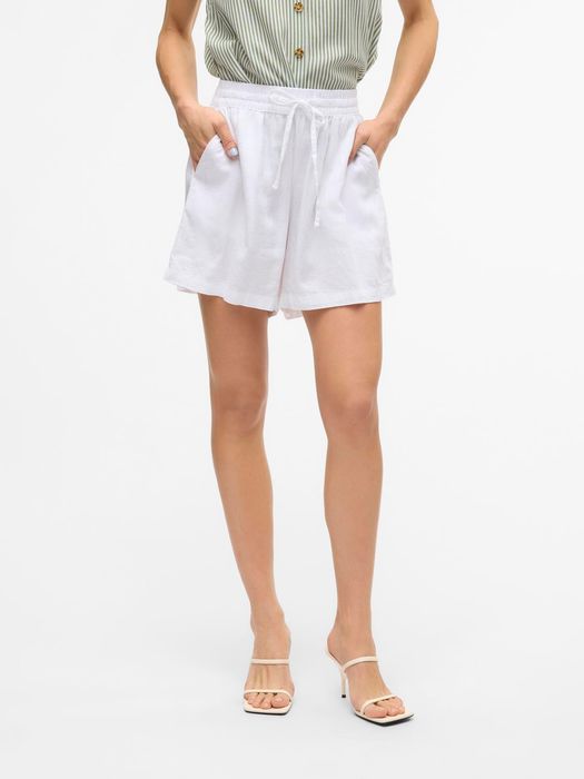 Shorts Elegante Kurze Leichte Sommer Pants, Farbe: Weiß