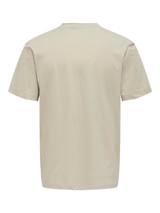 Only & Sons ONLY & SONS T-Shirt 2er-Set Rundhals Kurzarm – Beige, Bild 3