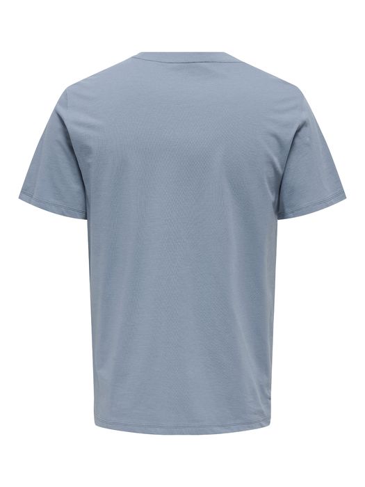 Only & Sons ONLY & SONS T-Shirt 2er-Set Rundhals Kurzarm – Hellblau, Bild 3