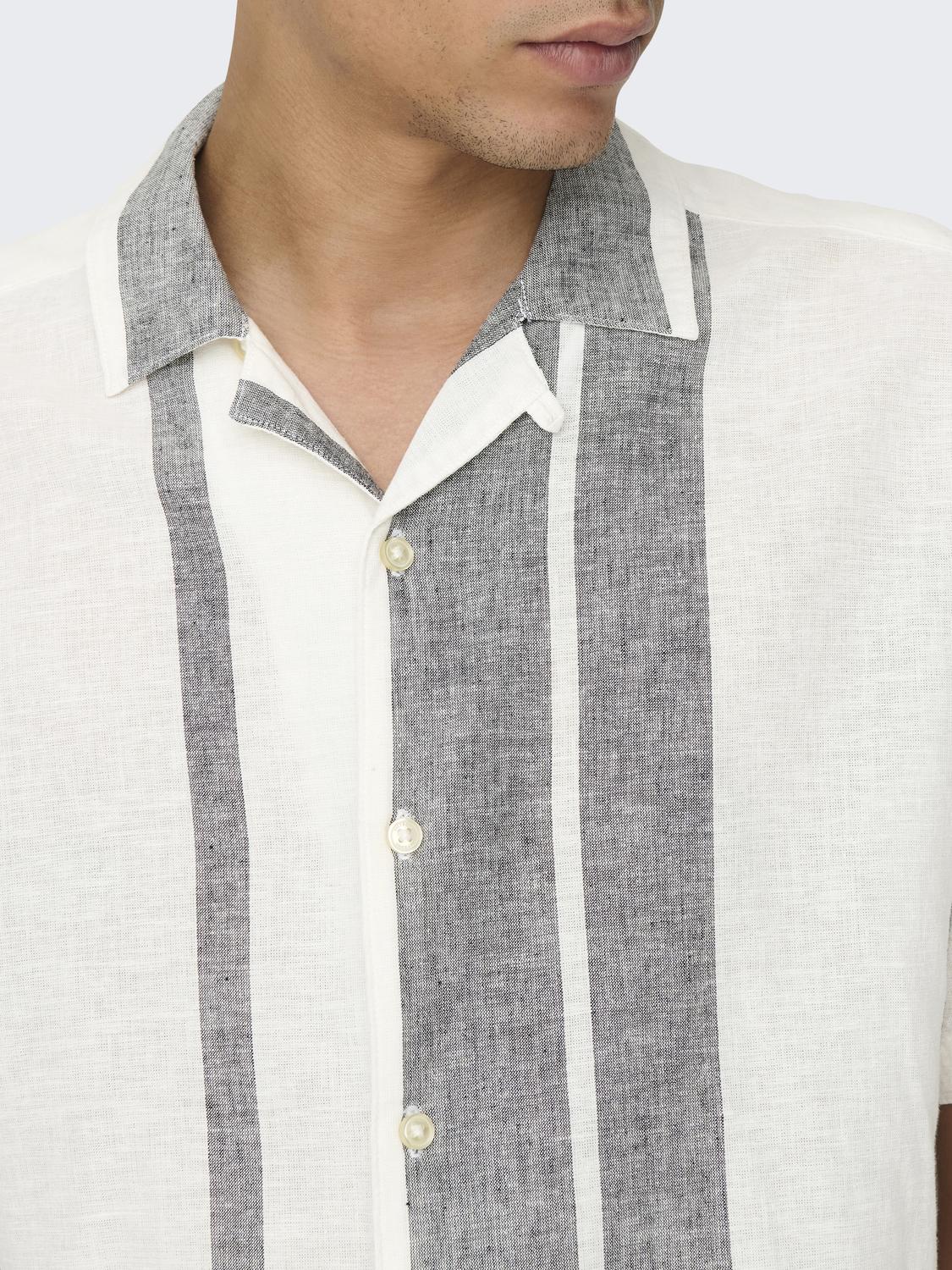 ONLY&SONS_SpringSummer2024_4219213_22026109_7.jpg Hemd Kurzarm Resort Kragen Knopfleiste
