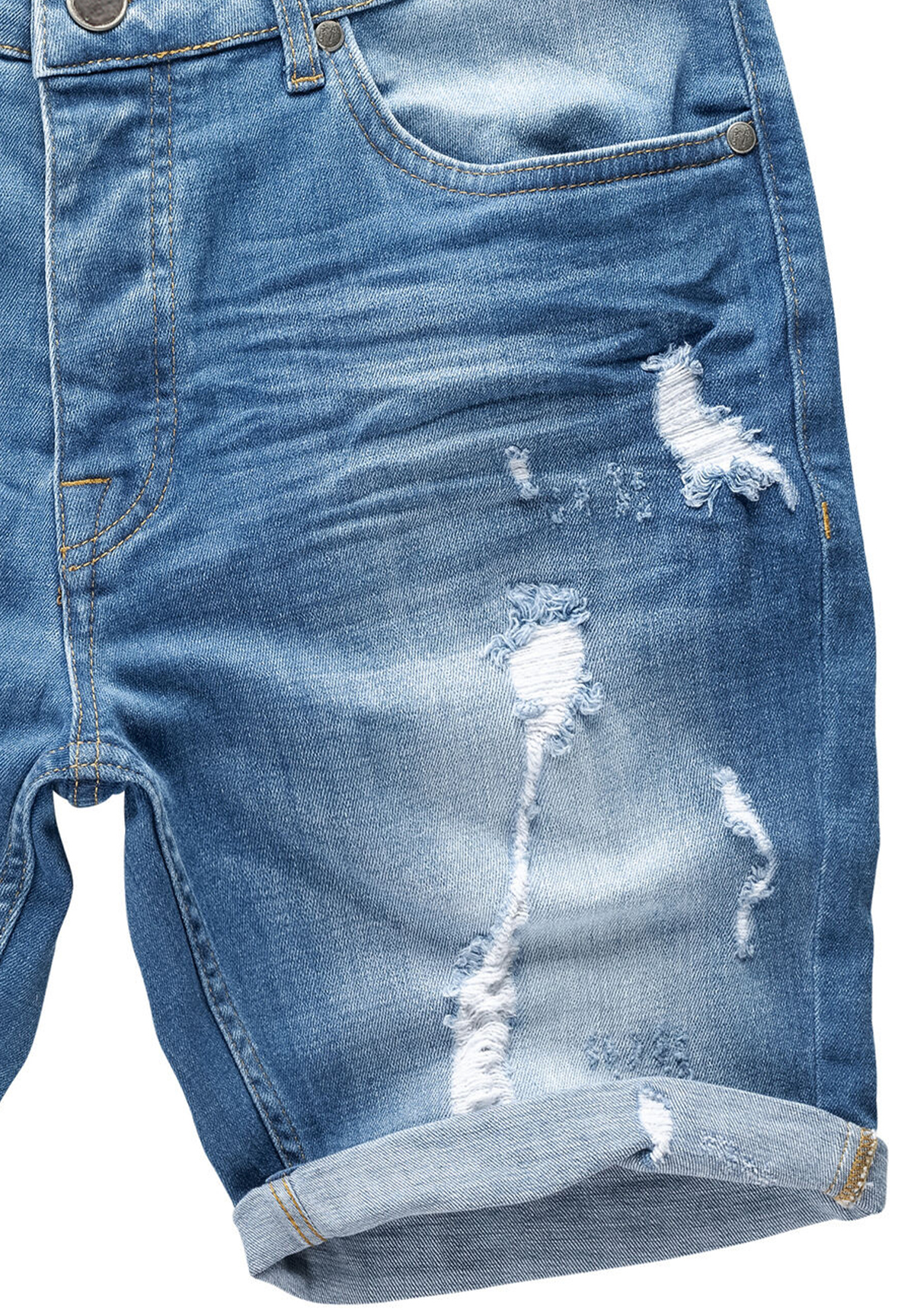 Jeans Shorts Stretch Denim Pants Destroyed Design A&S Jeans Shorts Stretch Denim Pants Destroyed Design A&S