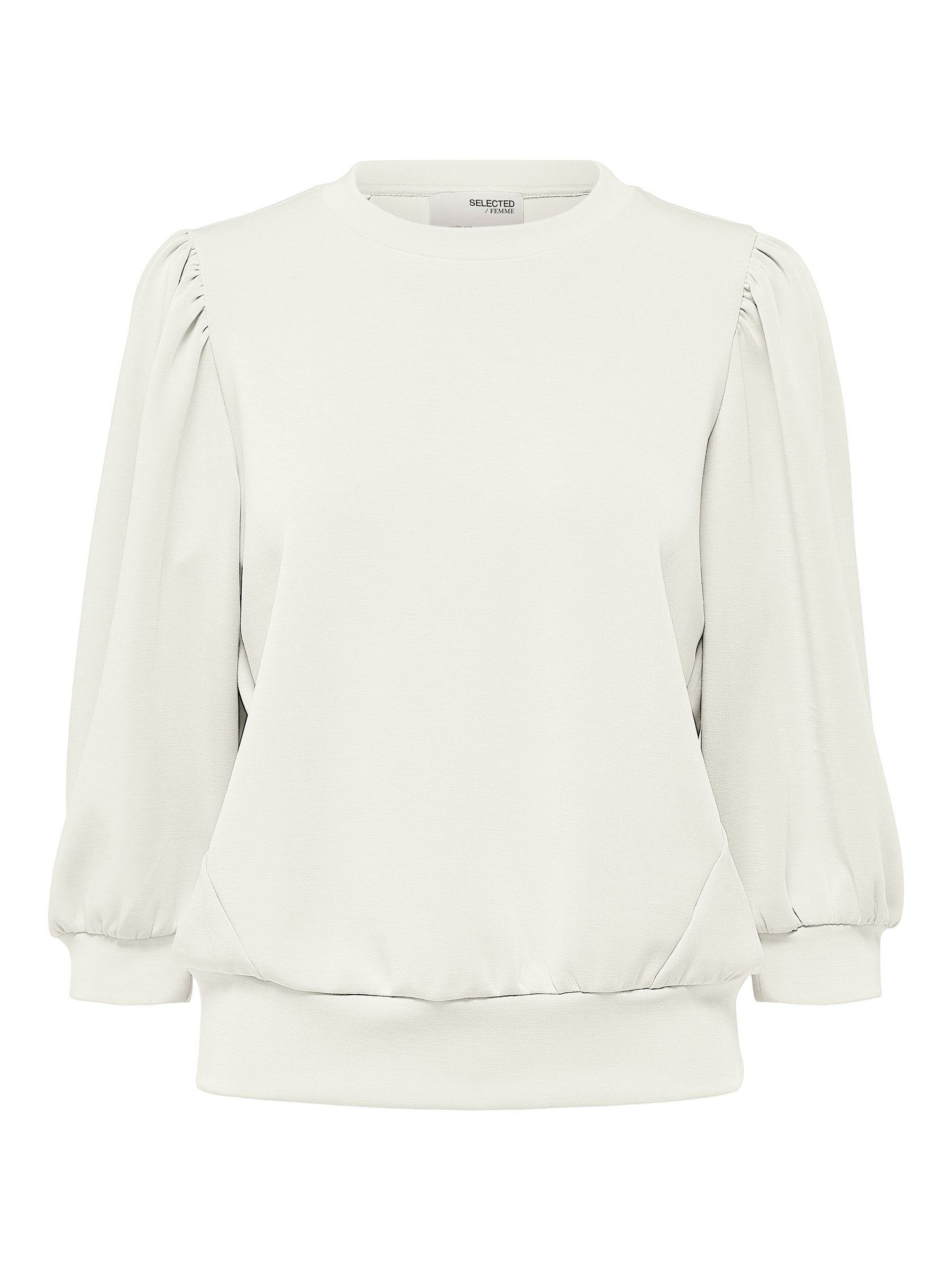 Selected Femme SELECTED FEMME Bluse locker geschnitten Rundhalsausschnitt – Weiß, Bild 1