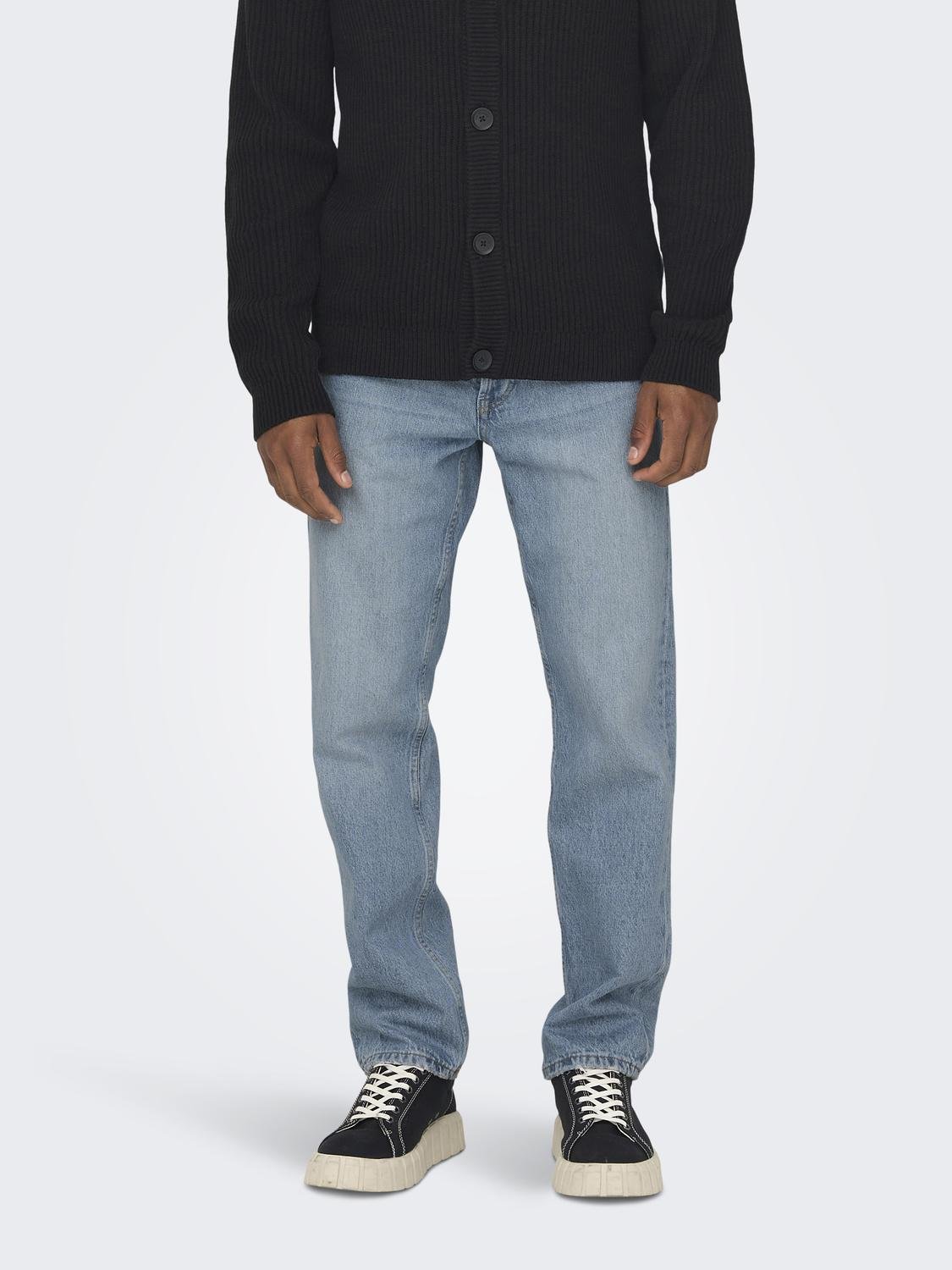 ONLY&SONS_FallWinter2023_4304056_22026986_3.jpg Jeans Regular Fit Denim Pants Straight mid Waist