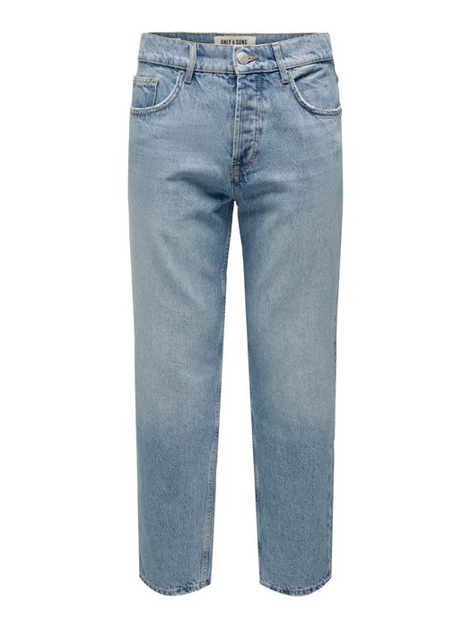 Only & Sons ONLY & SONS Jeans Regular Fit Denim Pants Straight mid Waist – Hellblau, Bild 8
