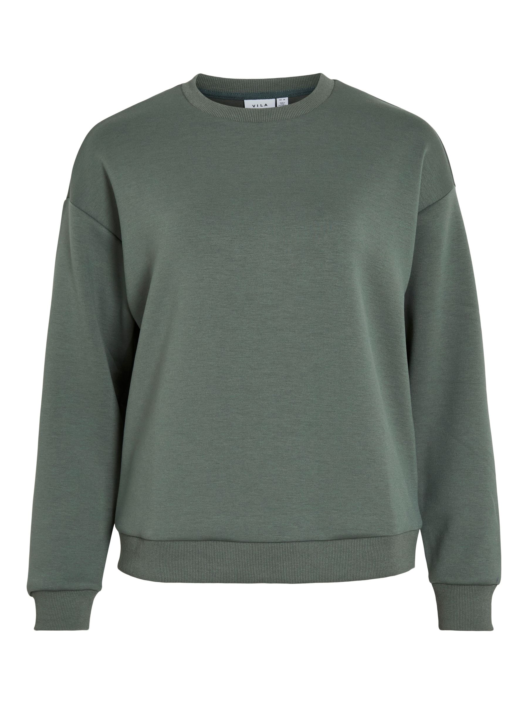 14103140_5022517.jpg Pullover Rundhals lange Ärmel weicher Sweatshirt-Look