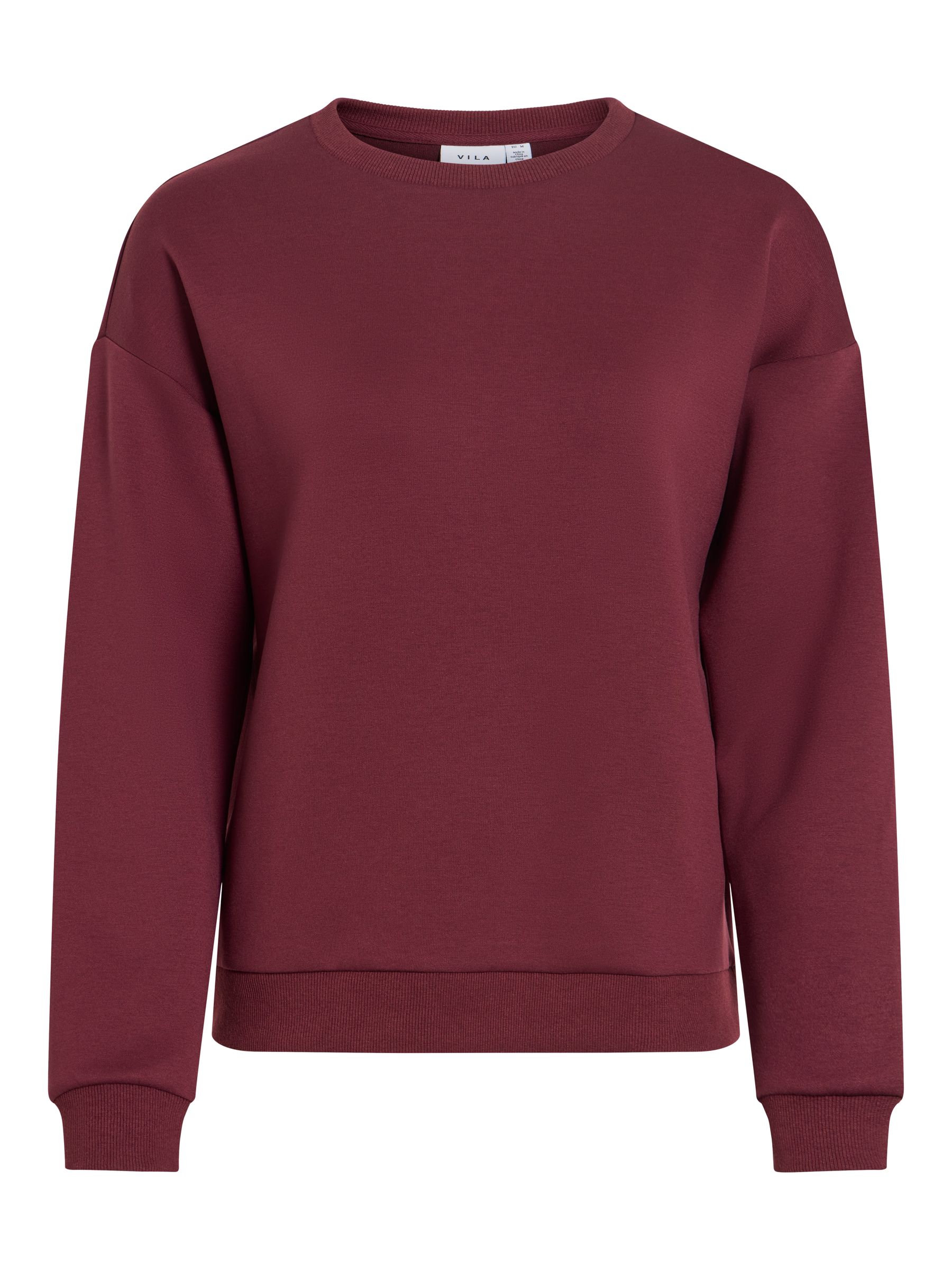 14103140_5111865.jpg Pullover Rundhals lange Ärmel weicher Sweatshirt-Look