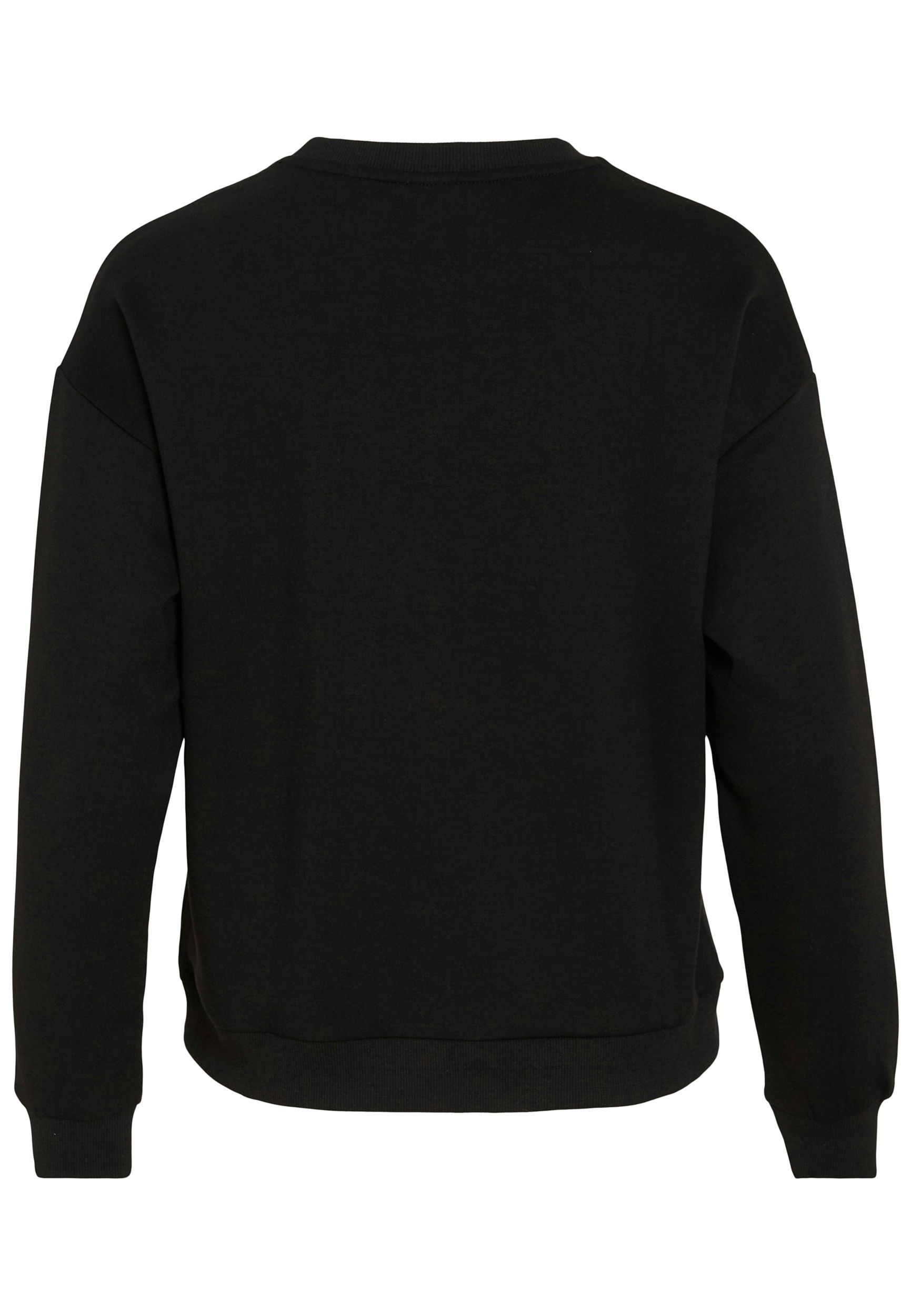 Pullover Rundhals lange Ärmel weicher Sweatshirt-Look Pullover Rundhals lange Ärmel weicher Sweatshirt-Look