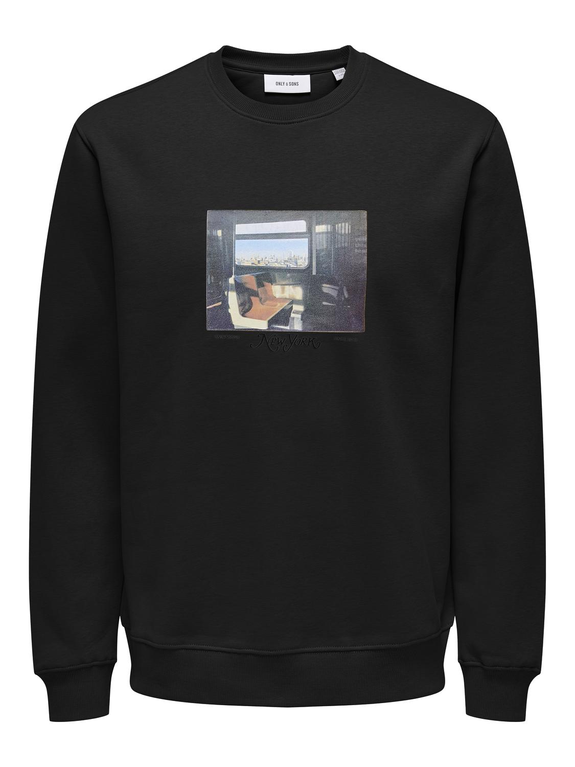 ONLY&SONS_Springsummer_4539818_22030143.jpg Sweatshirt mit Print Rundhals langarmig lässig