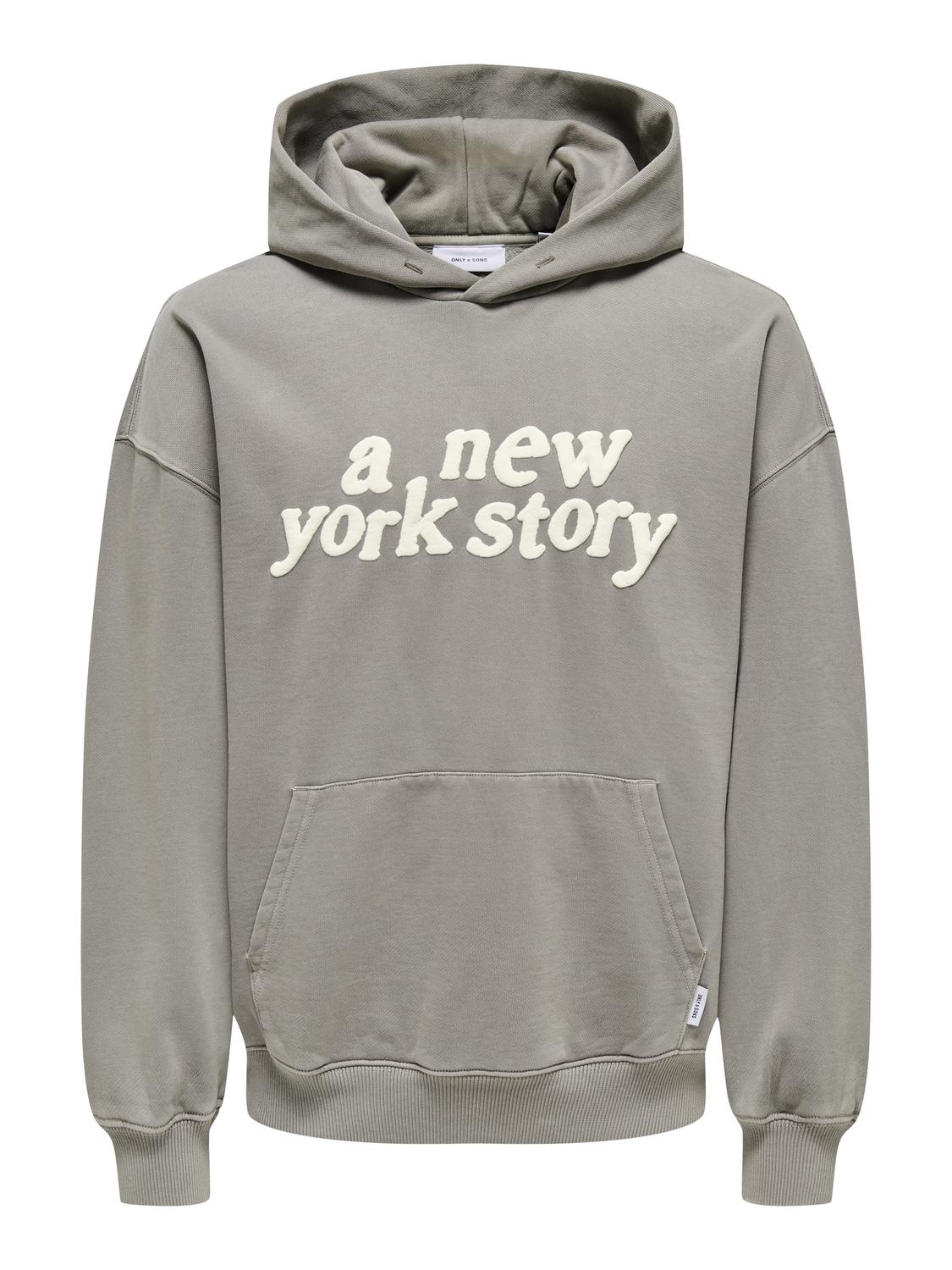 ONLY&SONS_Springsummer_4539822_22030147.jpg Pullover Kapuze druck Känguru Tasche locker