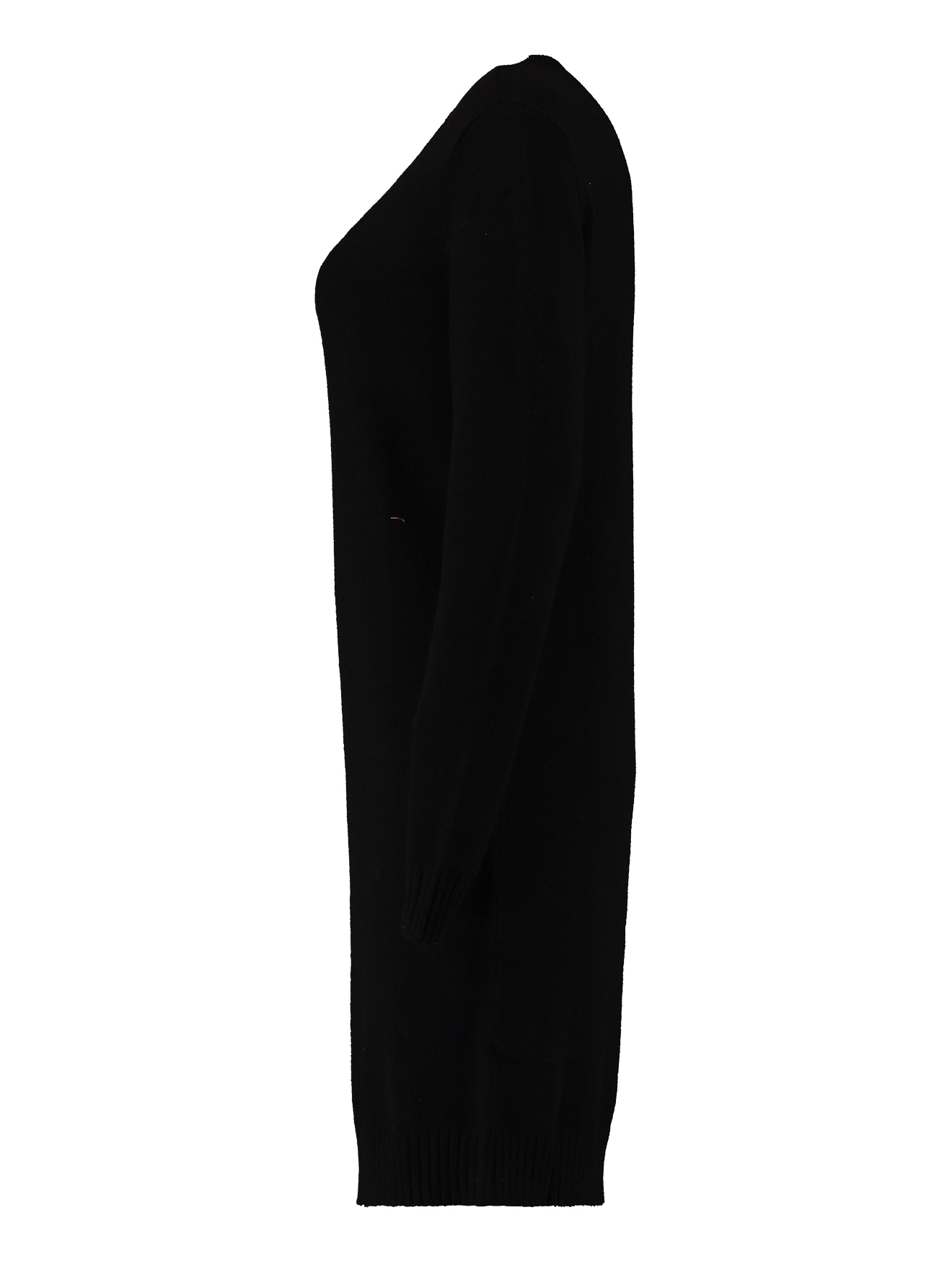Hailys_2024-NOS-HW_black_SYF-PO2211089_2.jpg Langarm Strickkleid Long Shirt Feinstrick Rundhalsausschnitt