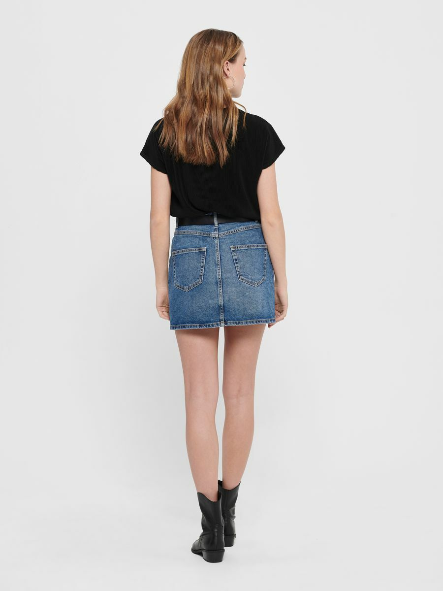 JDY_SpringSummer2020_black_15205082_4.jpg Bluse Regular Fit V-Ausschnitt Kurzarm Basic