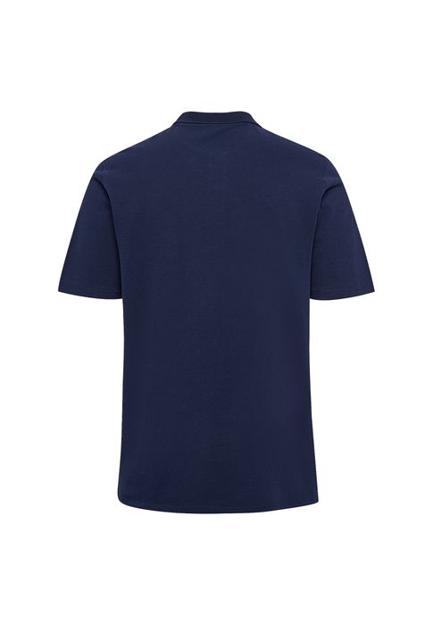 Poloshirt Regular Fit mit klassischem Umlegekragen, Farbe: Blau
