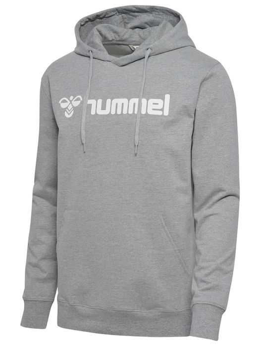 Hoodie Regular Fit Sweatstoff Kapuze Beuteltasche, Farbe: Grau-2