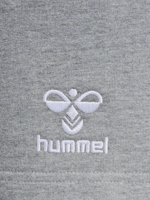 Hummel Sweatshorts Regular Fit Sweatstoff elastischer Bund – Grau, Bild 3