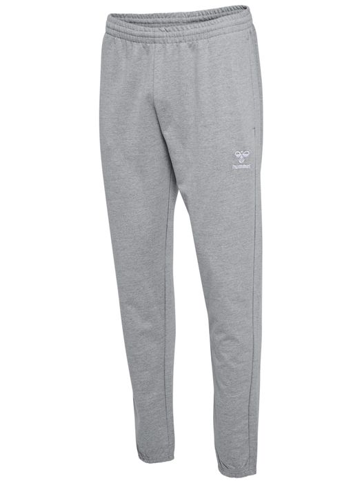 hummel Jogginghose Regular Fit Sweatpants elastischer Bund, Farbe: Grau-2