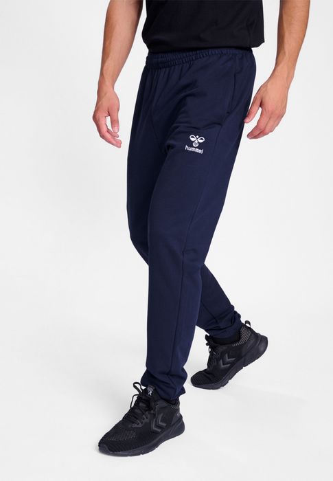 hummel Jogginghose Regular Fit Sweatpants elastischer Bund, Farbe: Blau