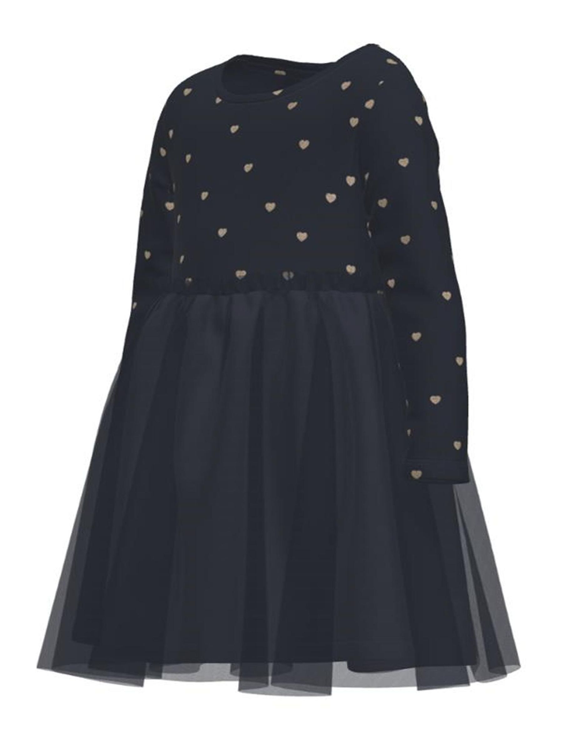NAME-IT_NOOS2024_dark-sapphire_13221711_4.jpg Kleid Regular Fit Tüll-Detail Langarm knielang