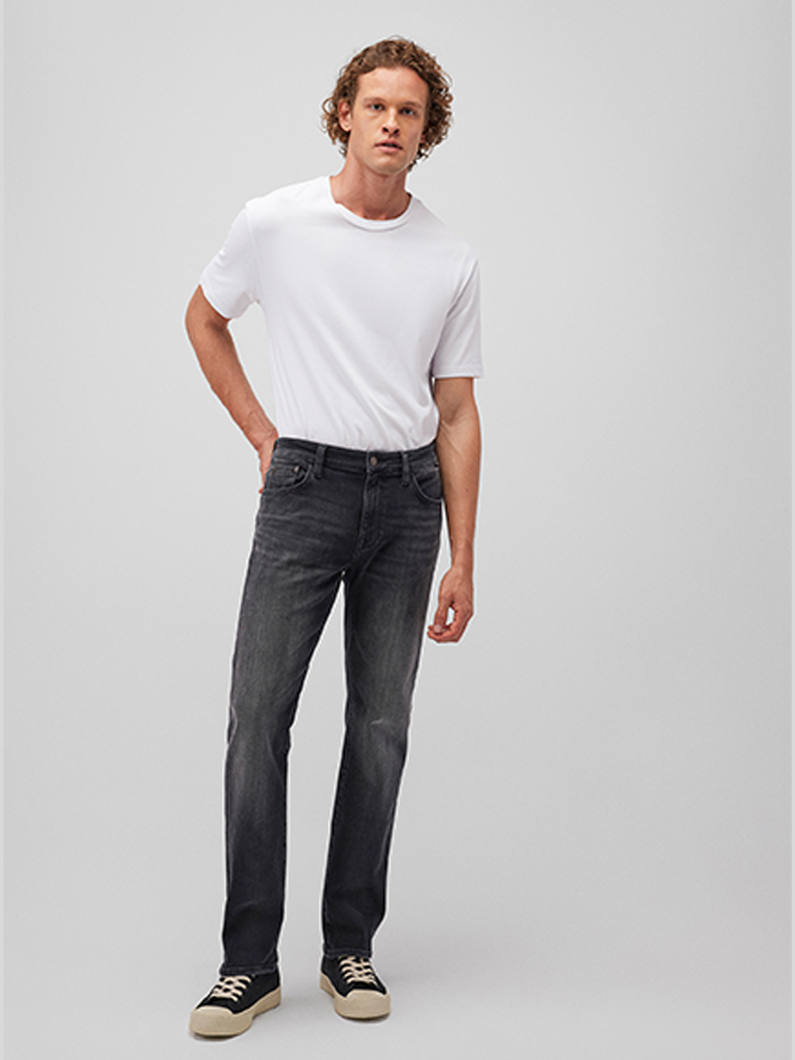Jeans Straight Leg Dunkle Waschung 5-Pocket Jeans Straight Leg Dunkle Waschung 5-Pocket