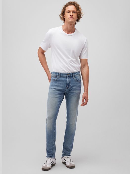 Mavi mavi Jeans Skinny Fit Washed Look 5-Pocket Reißverschluss – Blau, Bild 3