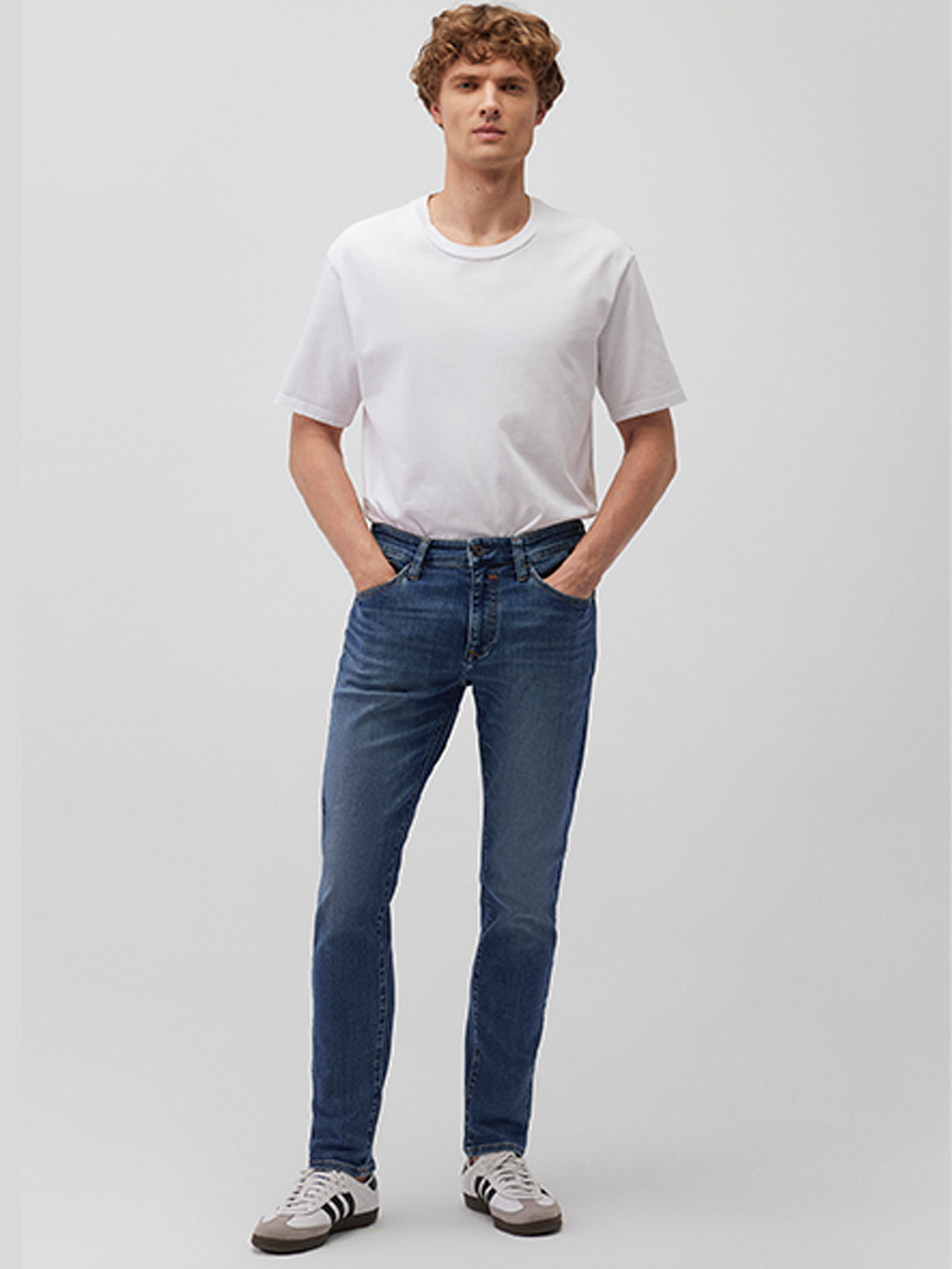 Jeans Skinny Fit Dunkle Waschung 5-Pocket Reißverschluss Jeans Skinny Fit Dunkle Waschung 5-Pocket Reißverschluss