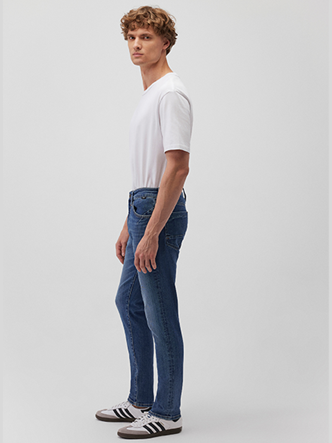 Jeans Skinny Fit Dunkle Waschung 5-Pocket Reißverschluss Jeans Skinny Fit Dunkle Waschung 5-Pocket Reißverschluss