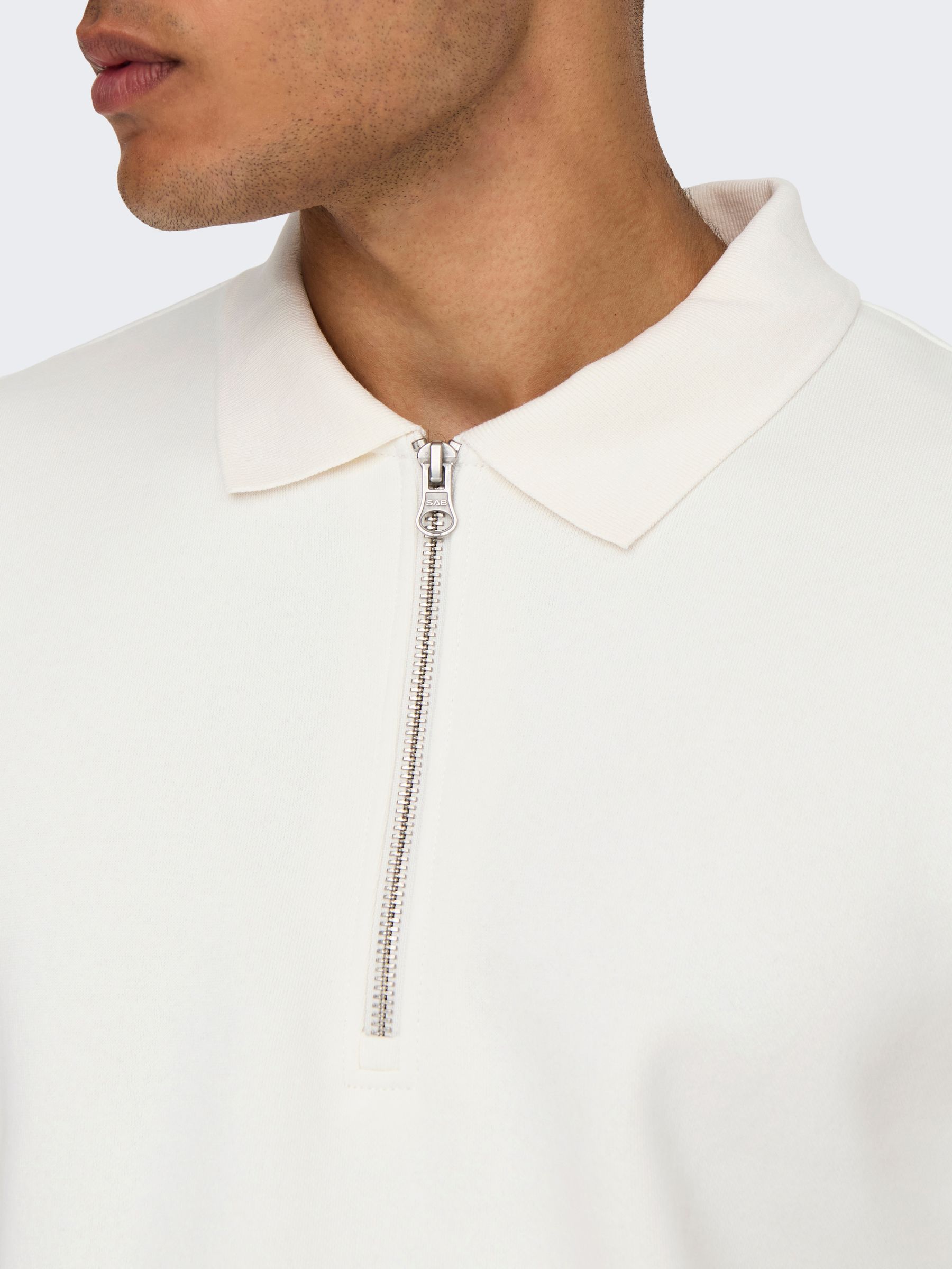 ONLY&SONS_Autumnwinter_4587019_22030633_7.jpg Sweatshirt Polokragen Viertelknopfleiste Regular Fit