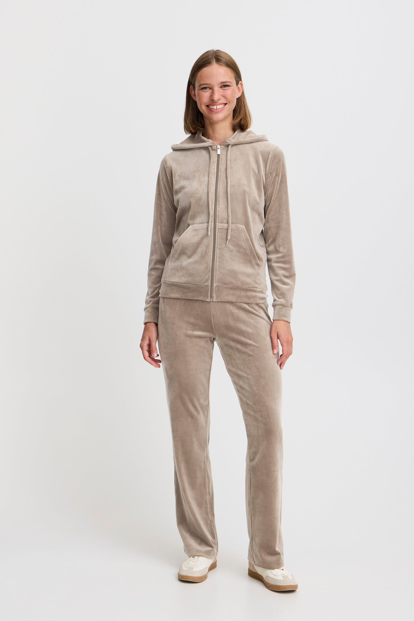 b.young Jogginganzug Regular Fit Bequem Reißverschluss – Braun, Bild 2
