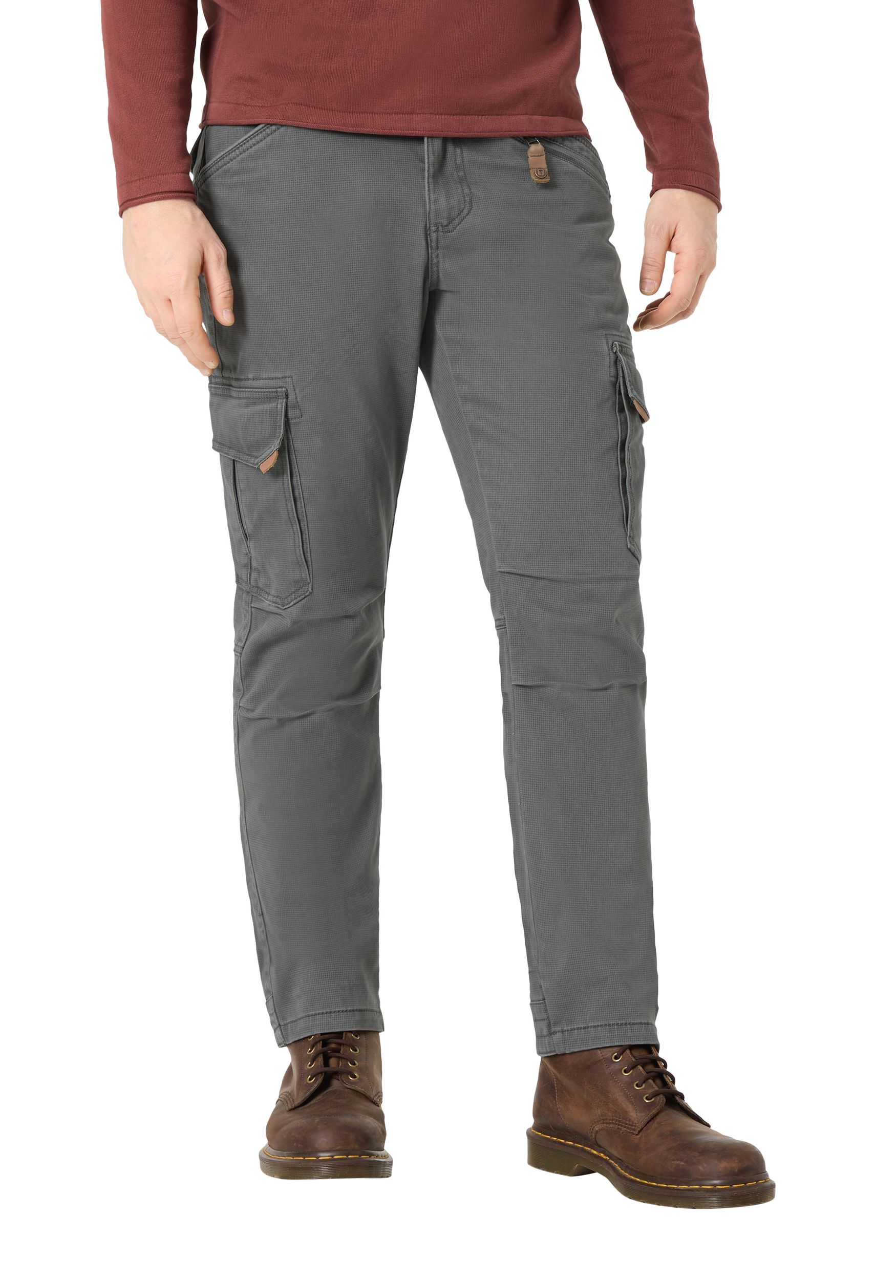 26-10011-10-3107_8688_3.jpg Cargohose Regular Fit Taschen Baumwolle Reißverschluss