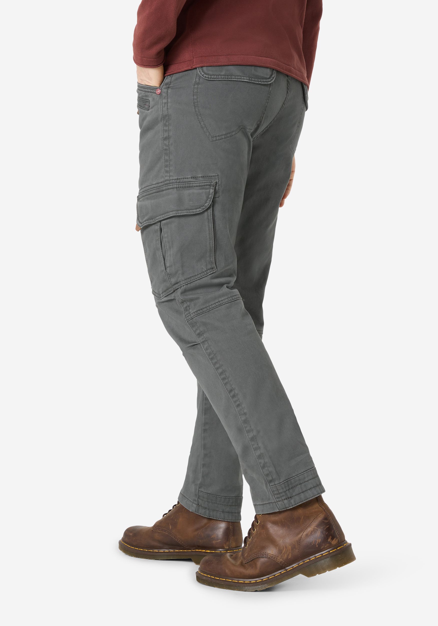 26-10011-10-3107_8688_4.jpg Cargohose Regular Fit Taschen Baumwolle Reißverschluss