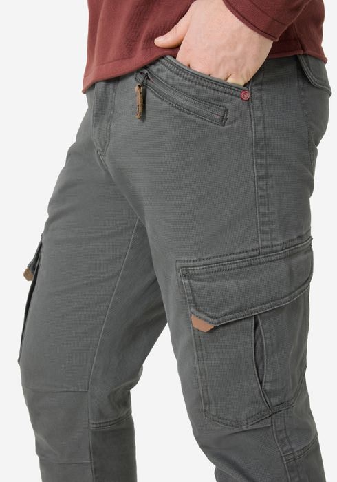 Timezone Timezone Cargohose Regular Fit Taschen Baumwolle Reißverschluss – Grau, Bild 3
