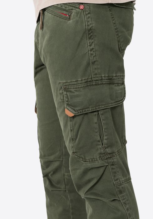 Timezone Timezone Cargohose Regular Fit Taschen Baumwolle Reißverschluss – Grün, Bild 4