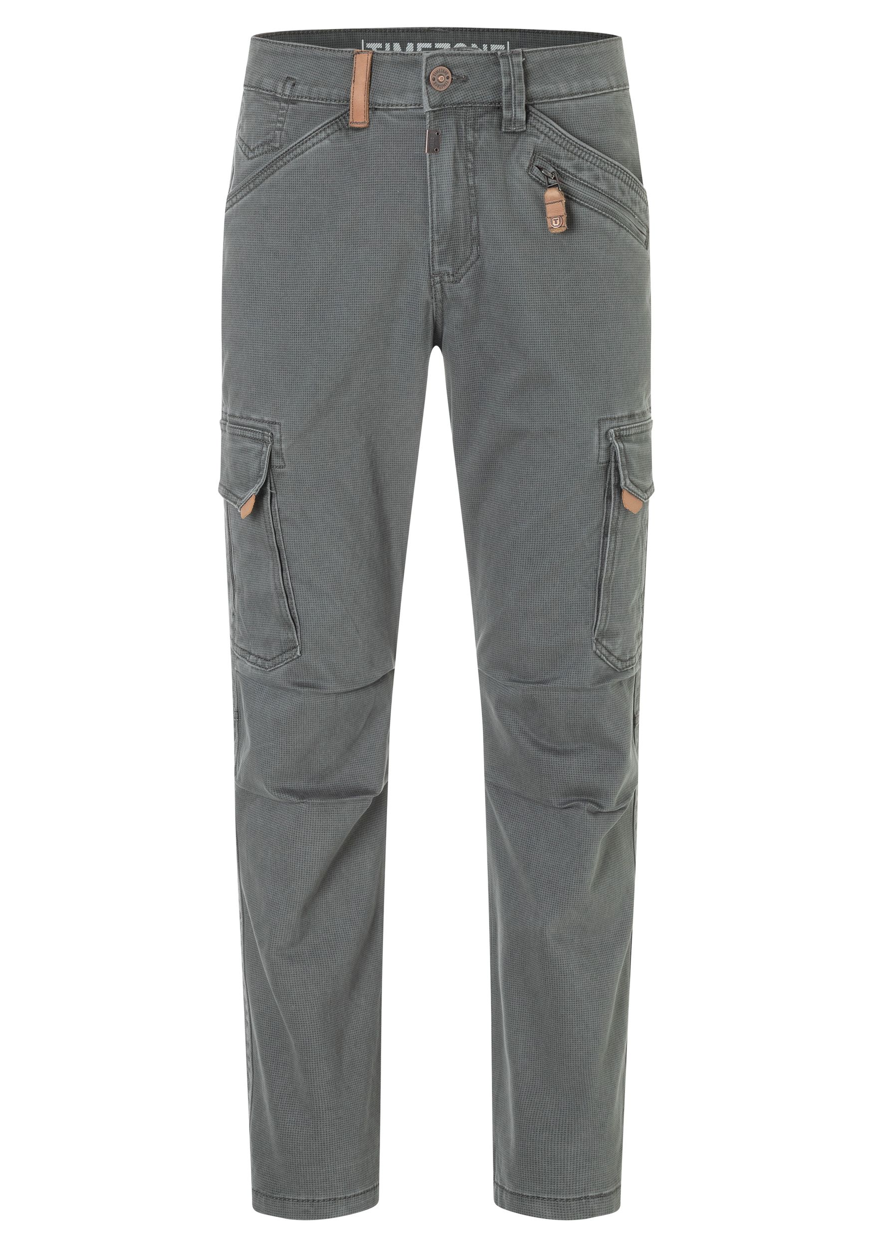 Timezone Timezone Cargohose Regular Fit Taschen Baumwolle Reißverschluss – Grau, Bild 1