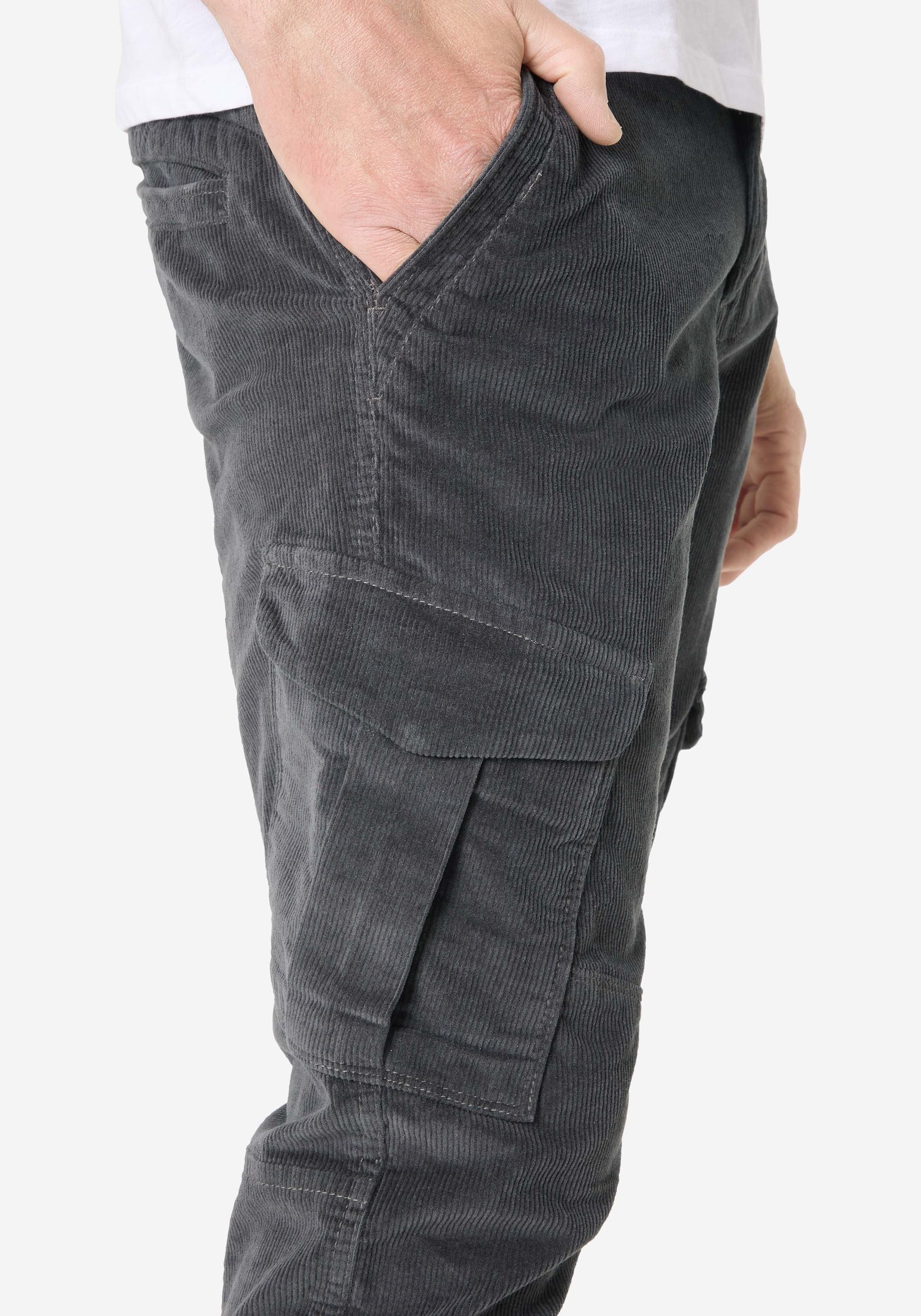 Timezone Timezone Cargohose Regular Fit Slim Leg Klappentaschen – Grau, Bild 2